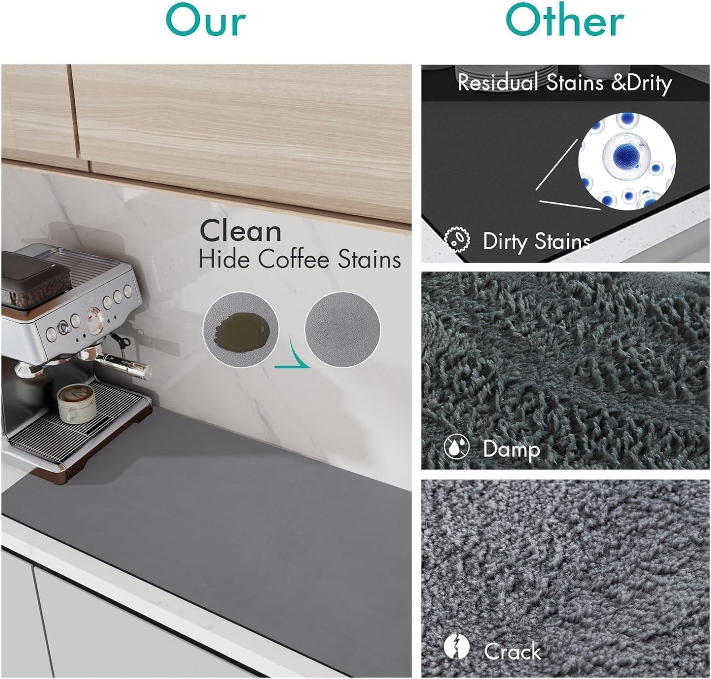 Microfiber Quick-Drying Kitchen Mat | Hot Sale Ends Today 🔥🔥
